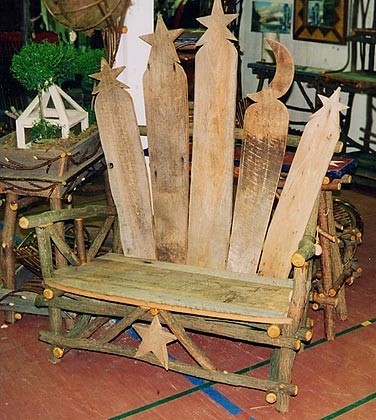 star and moon bench 